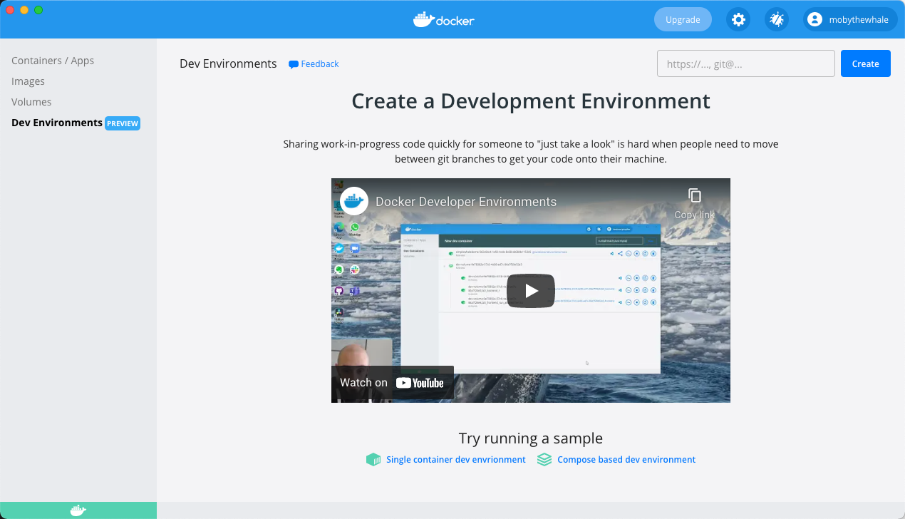 Dev environment intro