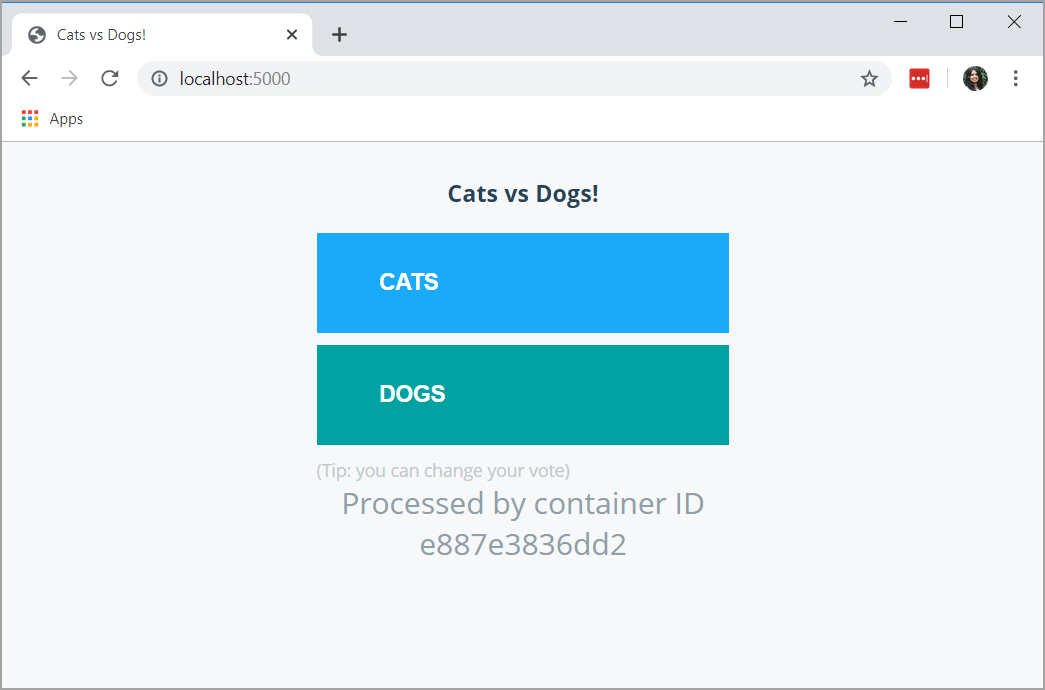 Spring app browser view