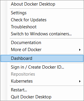 Docker Desktop Dashboard