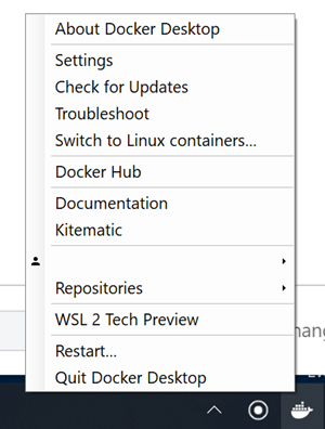 WSL 2 Tech Preview Desktop UI