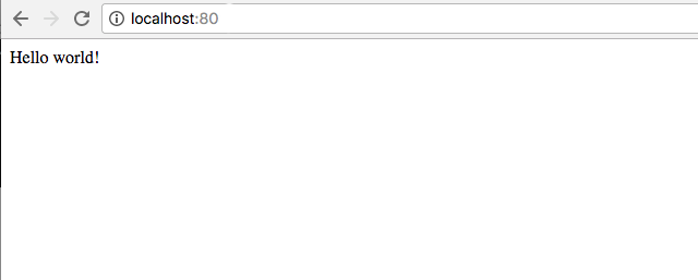 Screenshot of the running web application