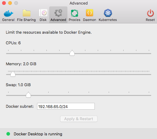 Advanced Preference settings