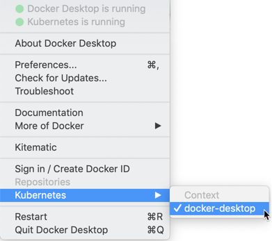 Docker Menu with Kubernetes