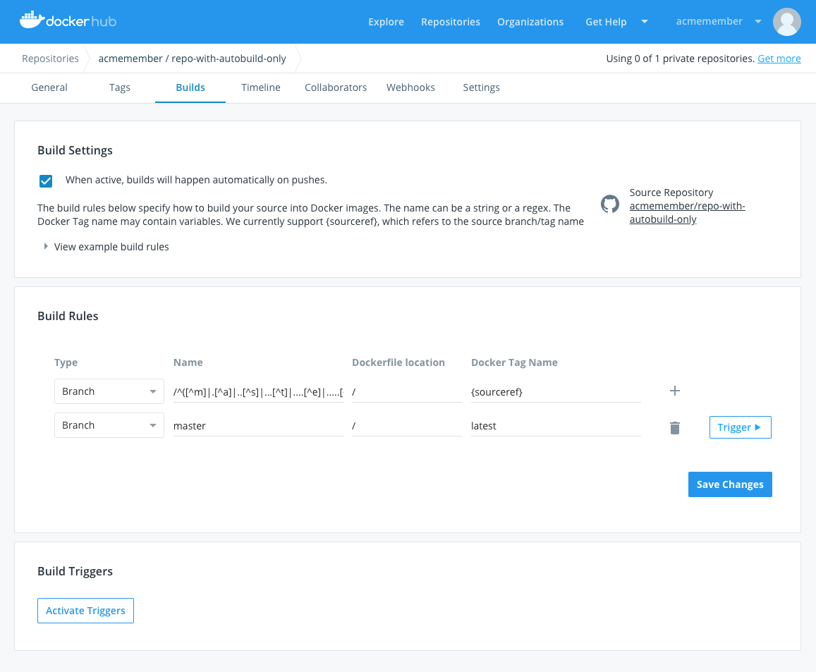 A Classic Automated Build dashboard