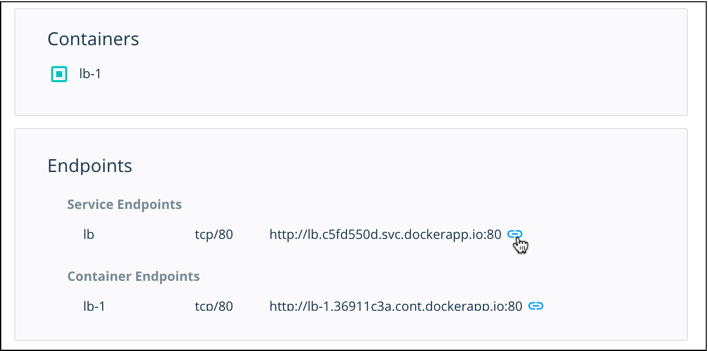 Load balancer mapped to port 80