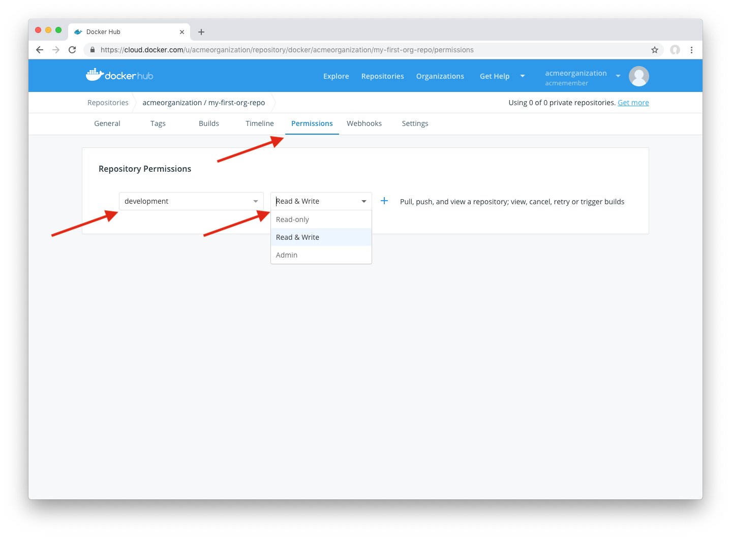 Add Repo Permissions for Team