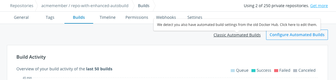 Switching to Classic Automated Build