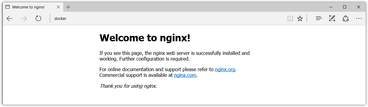 Run nginx edge