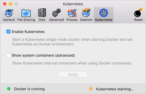 Enable Kubernetes