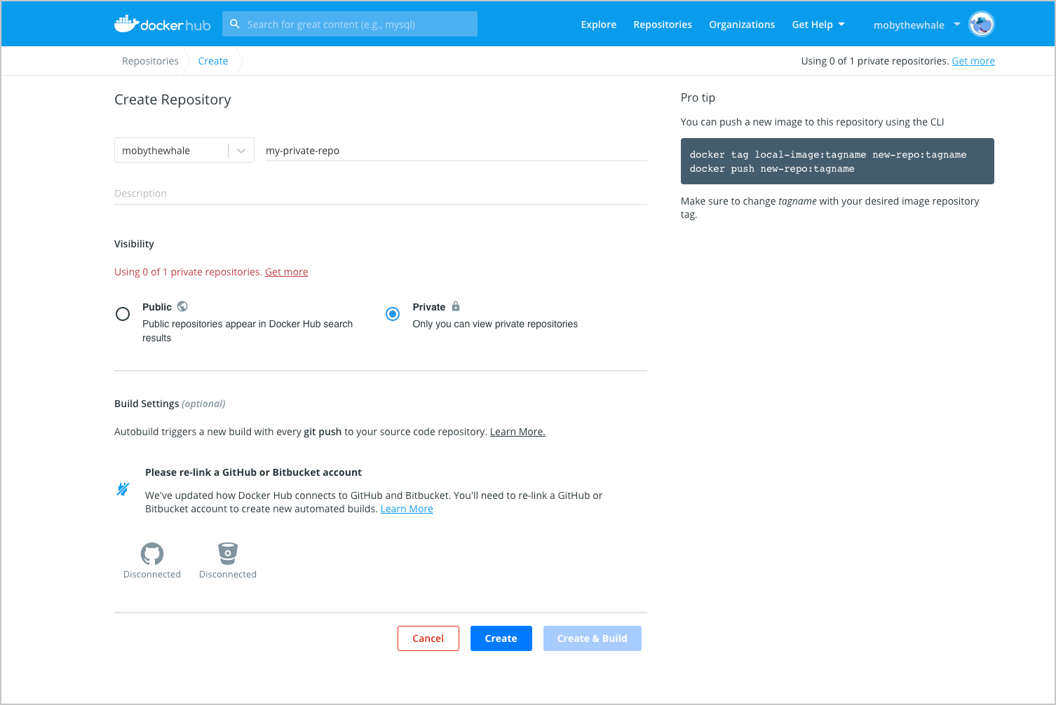 Create a repository