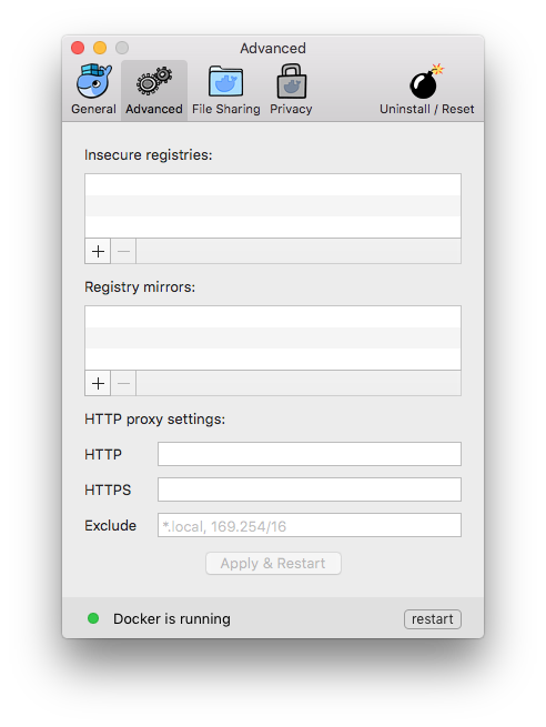 Advanced Preference settings-advanced