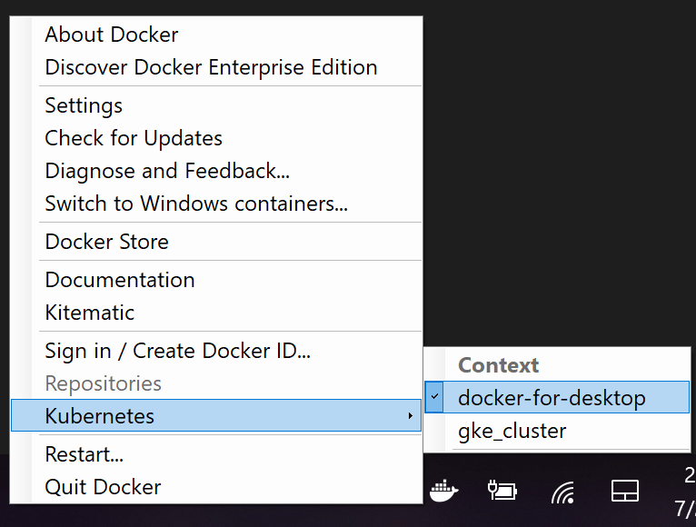 Change Kubernetes Context