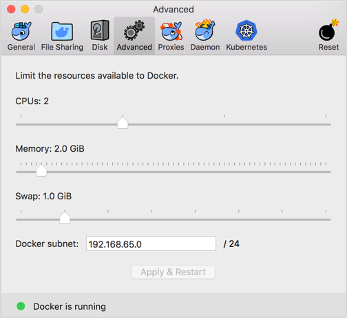 Advanced Preference settings-advanced