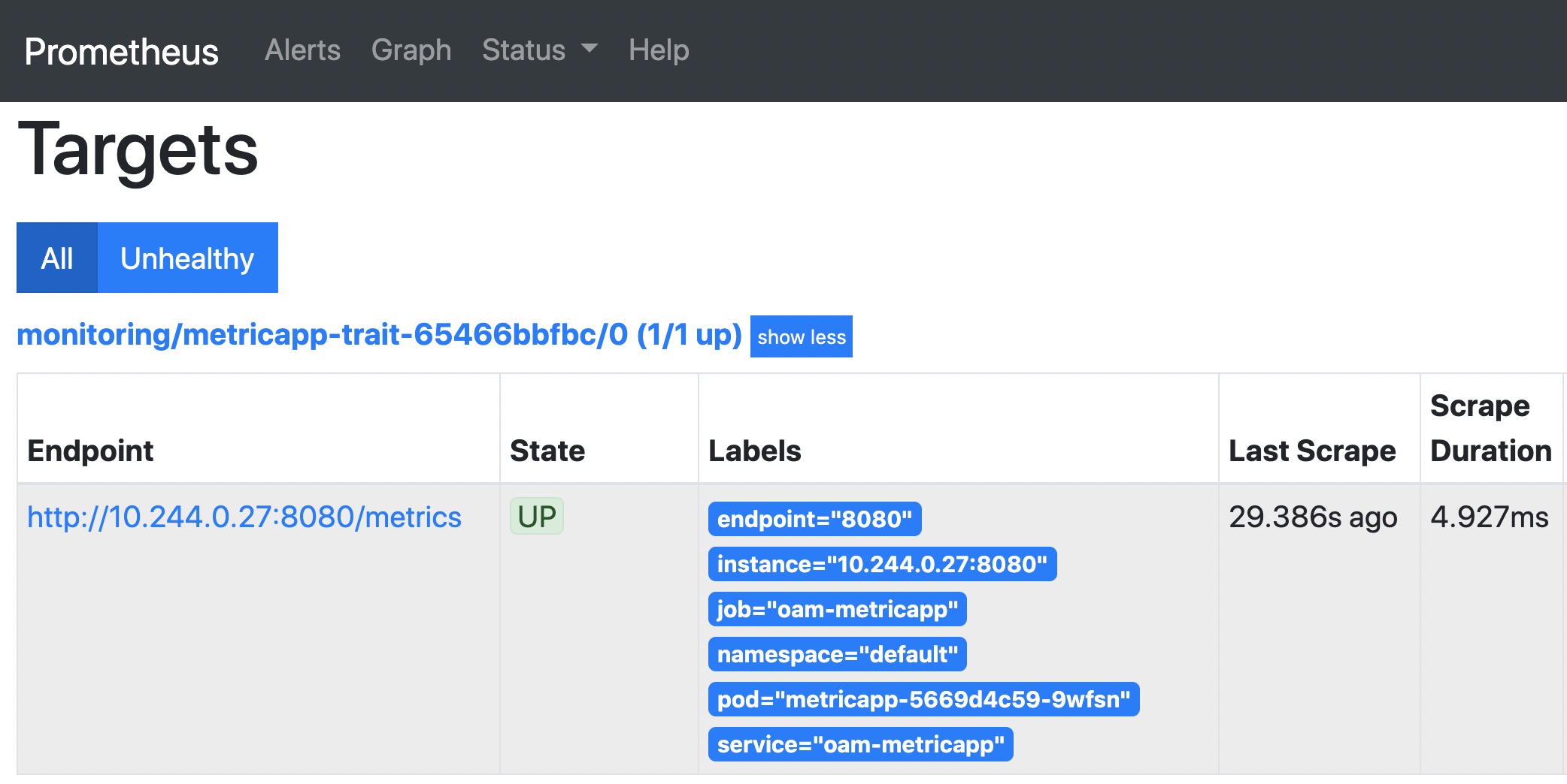 Prometheus Dashboard